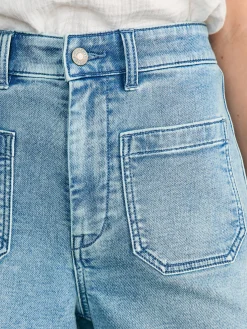 Women Faherty Brand Stretch Terry Patch Pocket Short -