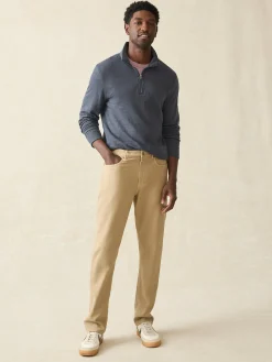Faherty Brand Stretch Terry 5-Pocket Athletic Fit Pant -