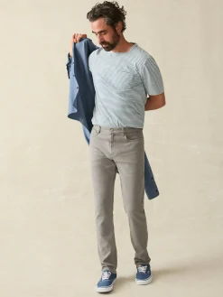 Faherty Brand Stretch Terry 5-Pocket Athletic Fit Pant -