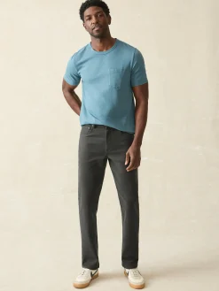 Faherty Brand Stretch Terry 5-Pocket Athletic Fit Pant -