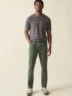 Faherty Brand Stretch Terry 5-Pocket Athletic Fit Pant -