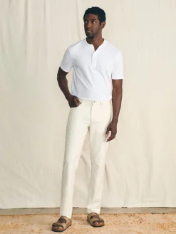 Faherty Brand Stretch Terry™ 5-Pocket Pant (32" Inseam) -