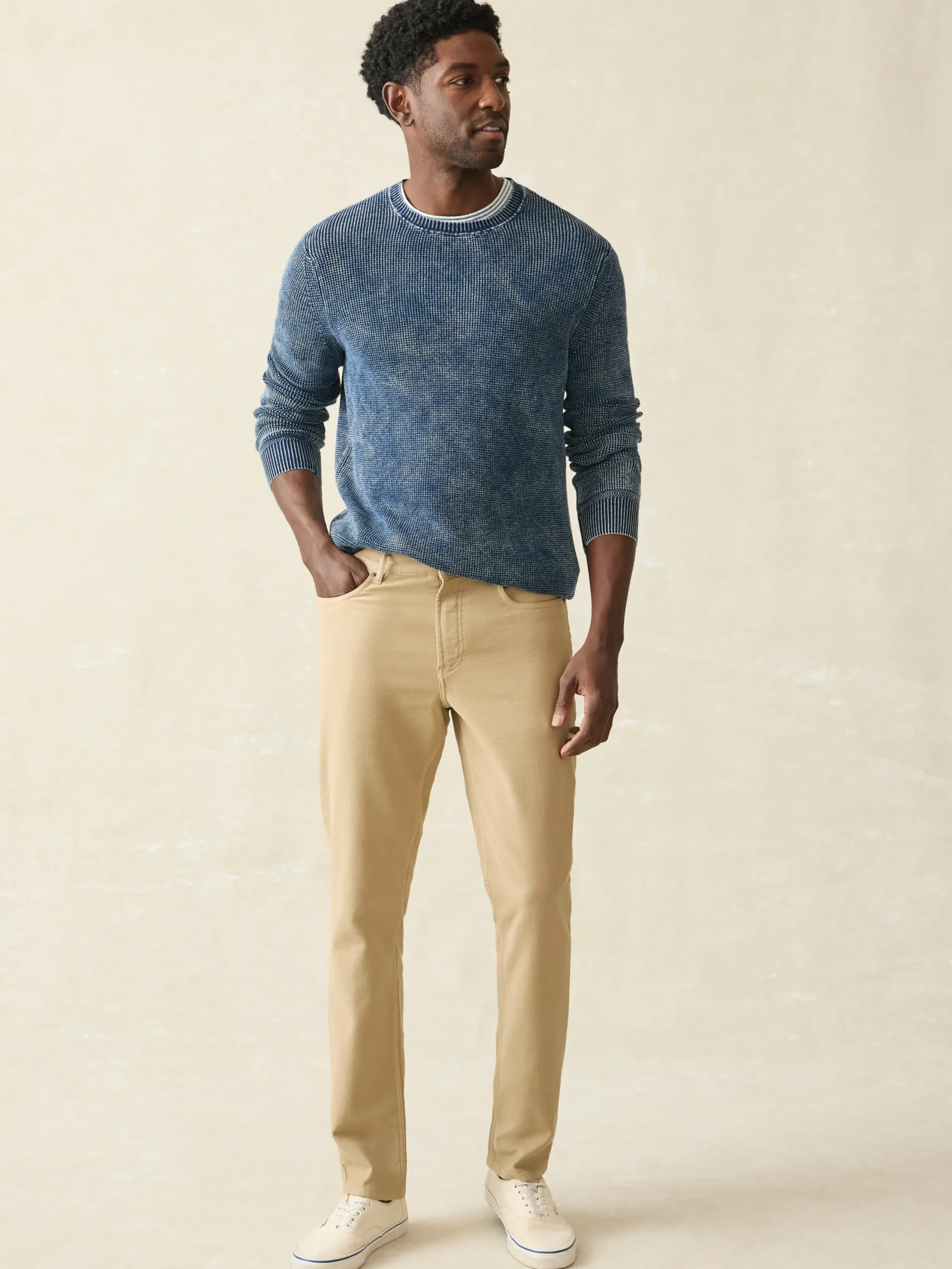 Faherty Brand Stretch Terry 5-Pocket Pant -
