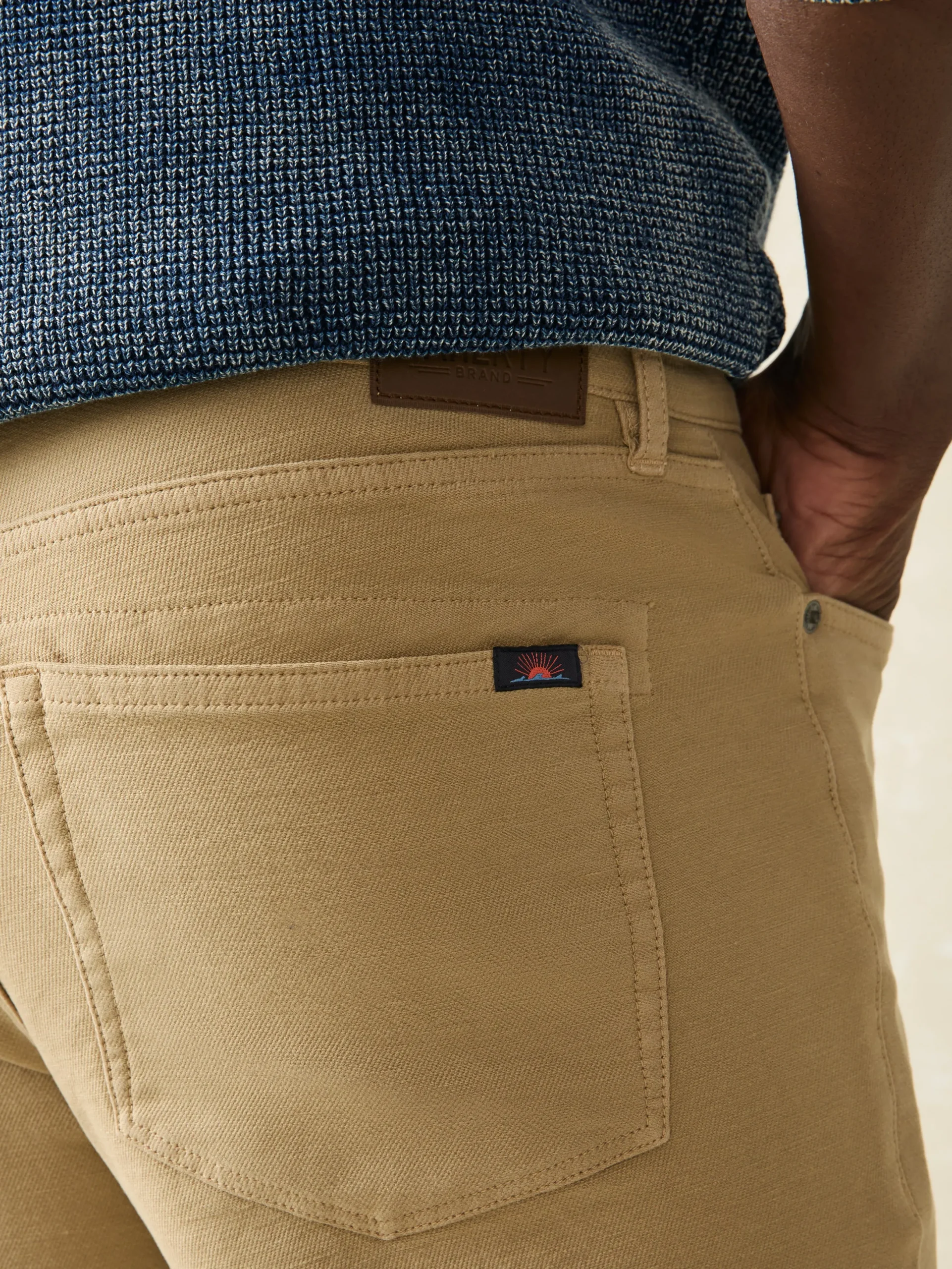 Faherty Brand Stretch Terry 5-Pocket Pant -