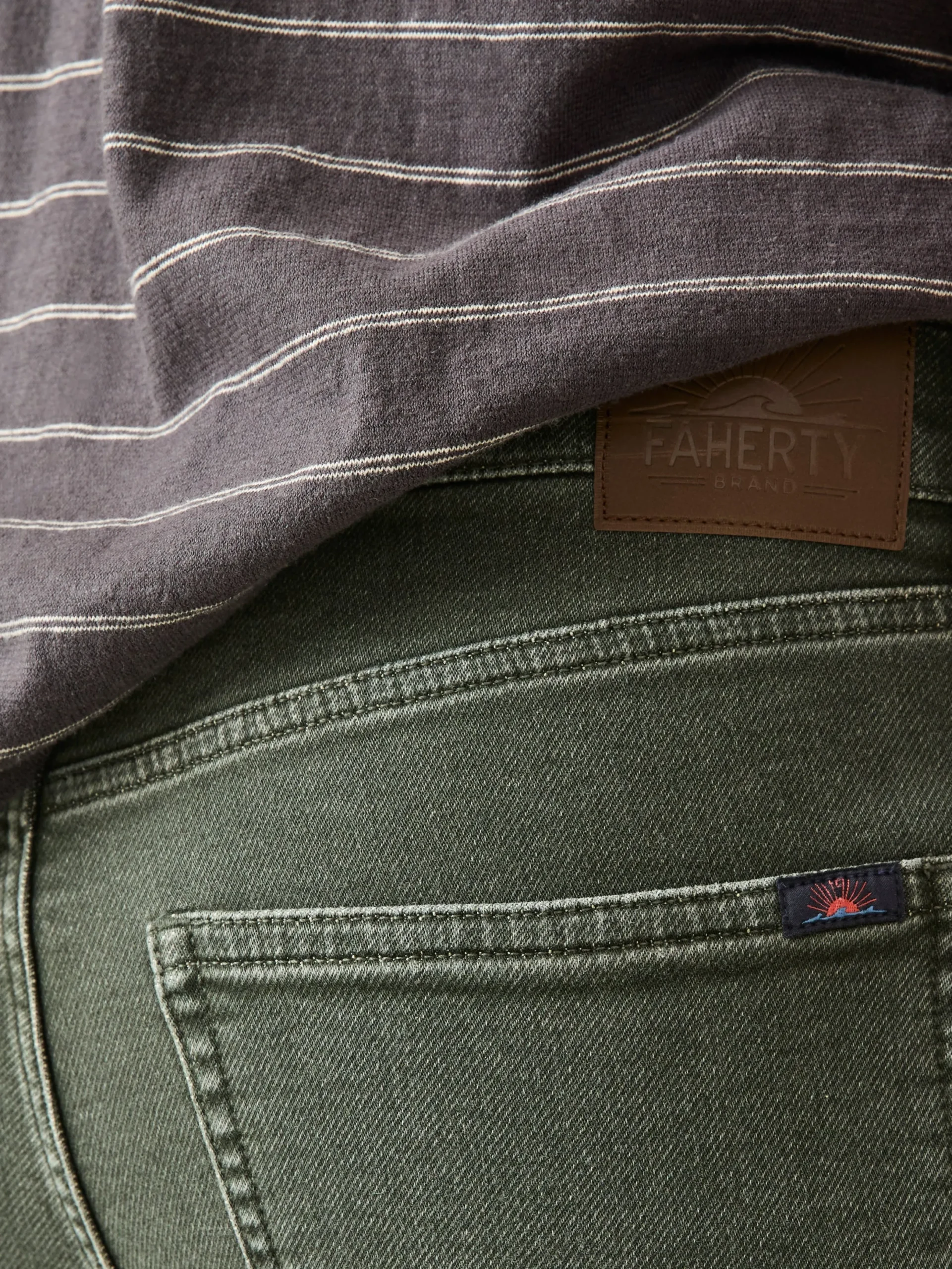 Faherty Brand Stretch Terry 5-Pocket Pant -