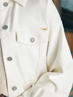 Women Faherty Brand Stretch Terry Trucker Jacket -