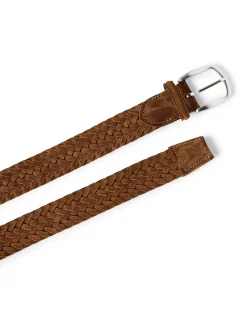 Faherty Brand Suede Woven Belt -