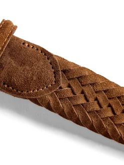 Faherty Brand Suede Woven Belt -