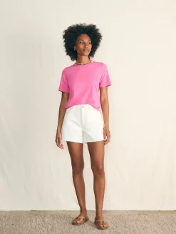 Women Faherty Brand Sunwashed Crew Tee -
