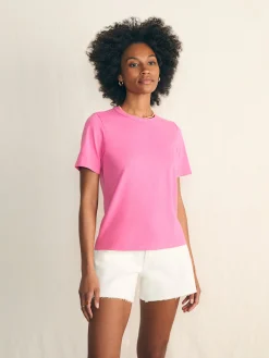 Women Faherty Brand Sunwashed Crew Tee -