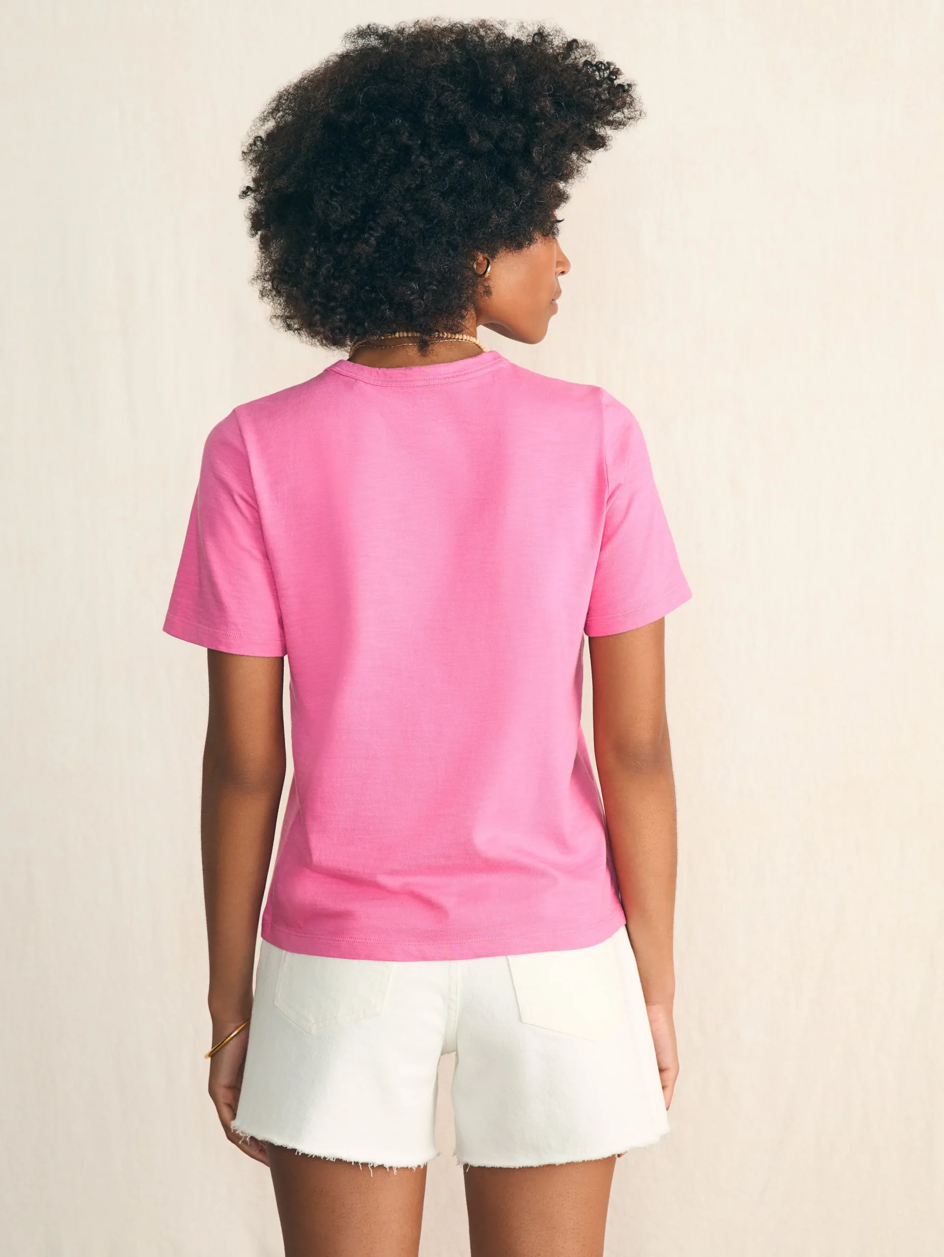 Women Faherty Brand Sunwashed Crew Tee -