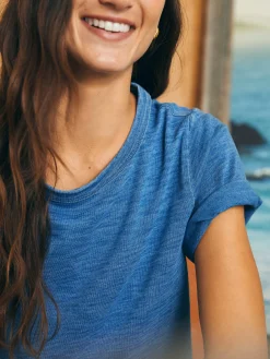 Women Faherty Brand Sunwashed Crew Tee -