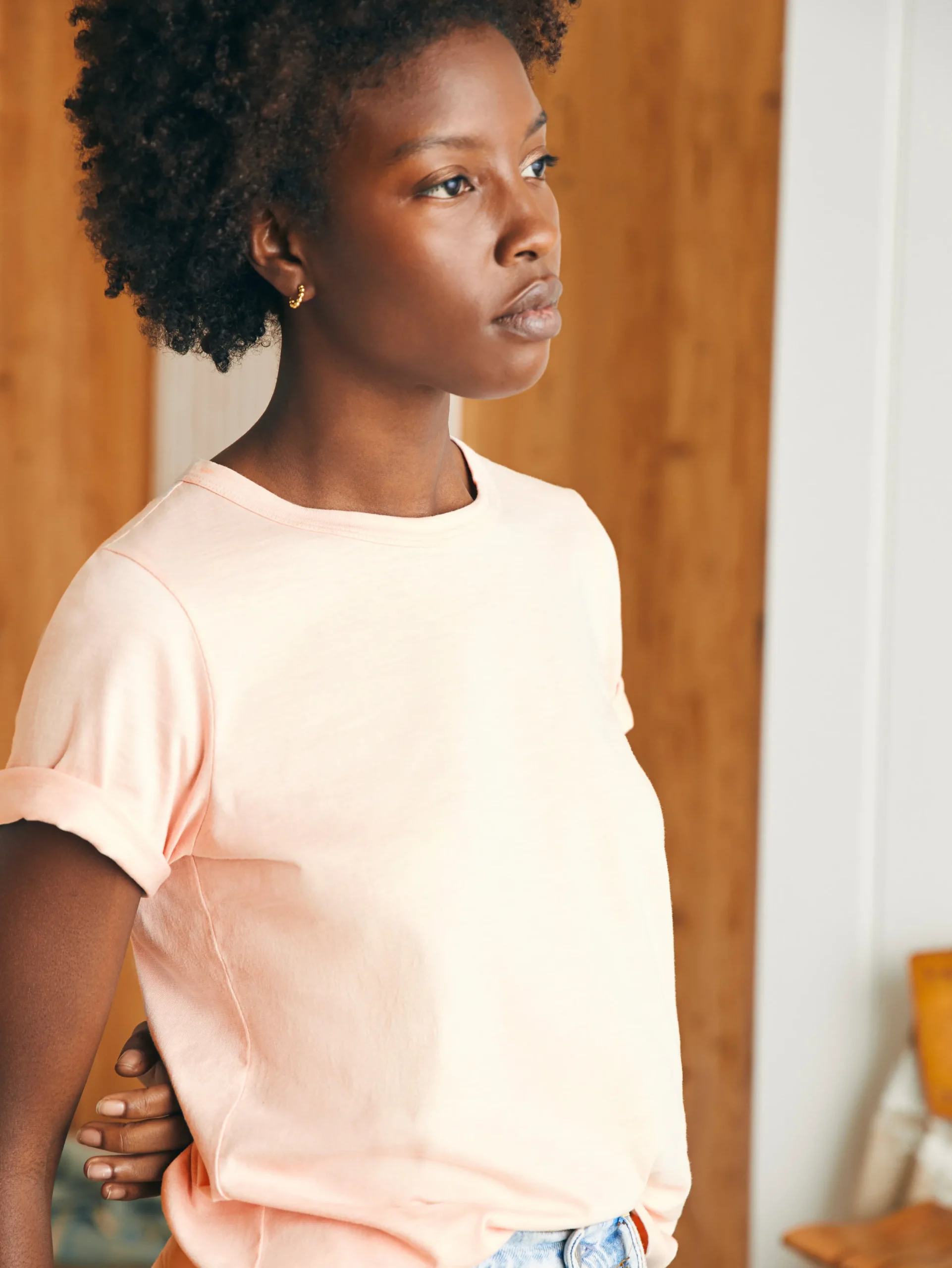 Women Faherty Brand Sunwashed Crew Tee -