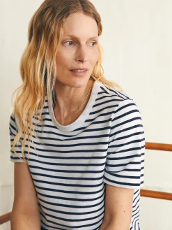 Women Faherty Brand Sunwashed Crew Tee -
