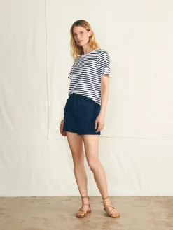 Women Faherty Brand Sunwashed Crew Tee -