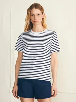 Women Faherty Brand Sunwashed Crew Tee -