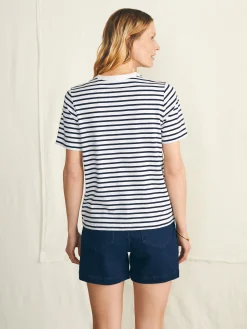 Women Faherty Brand Sunwashed Crew Tee -