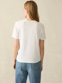 Women Faherty Brand Sunwashed Crew Tee -