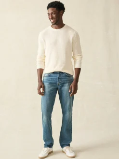 Faherty Brand Sunwashed Crewneck Sweater -