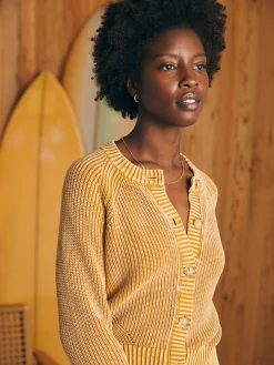 Women Faherty Brand Sunwashed Fisherman Cardigan -