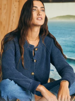 Women Faherty Brand Sunwashed Fisherman Cardigan -