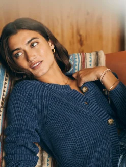 Women Faherty Brand Sunwashed Fisherman Cardigan -