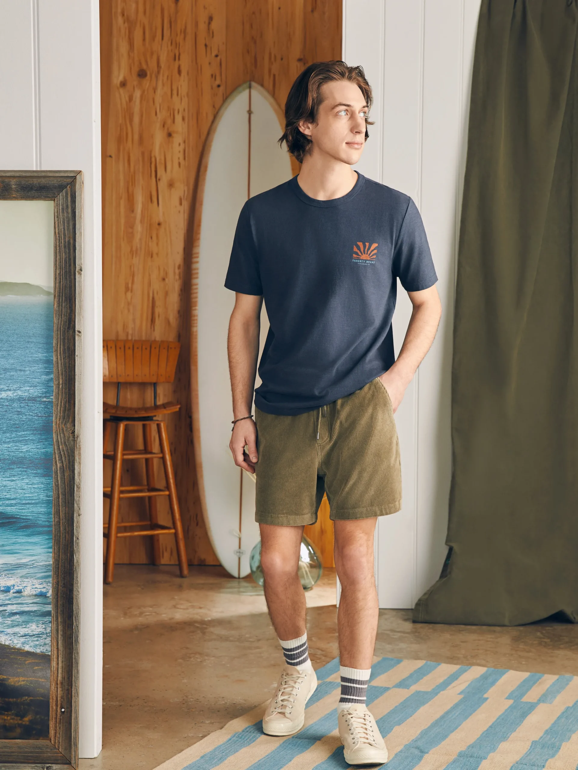 Faherty Brand Sunwashed Graphic Tee -