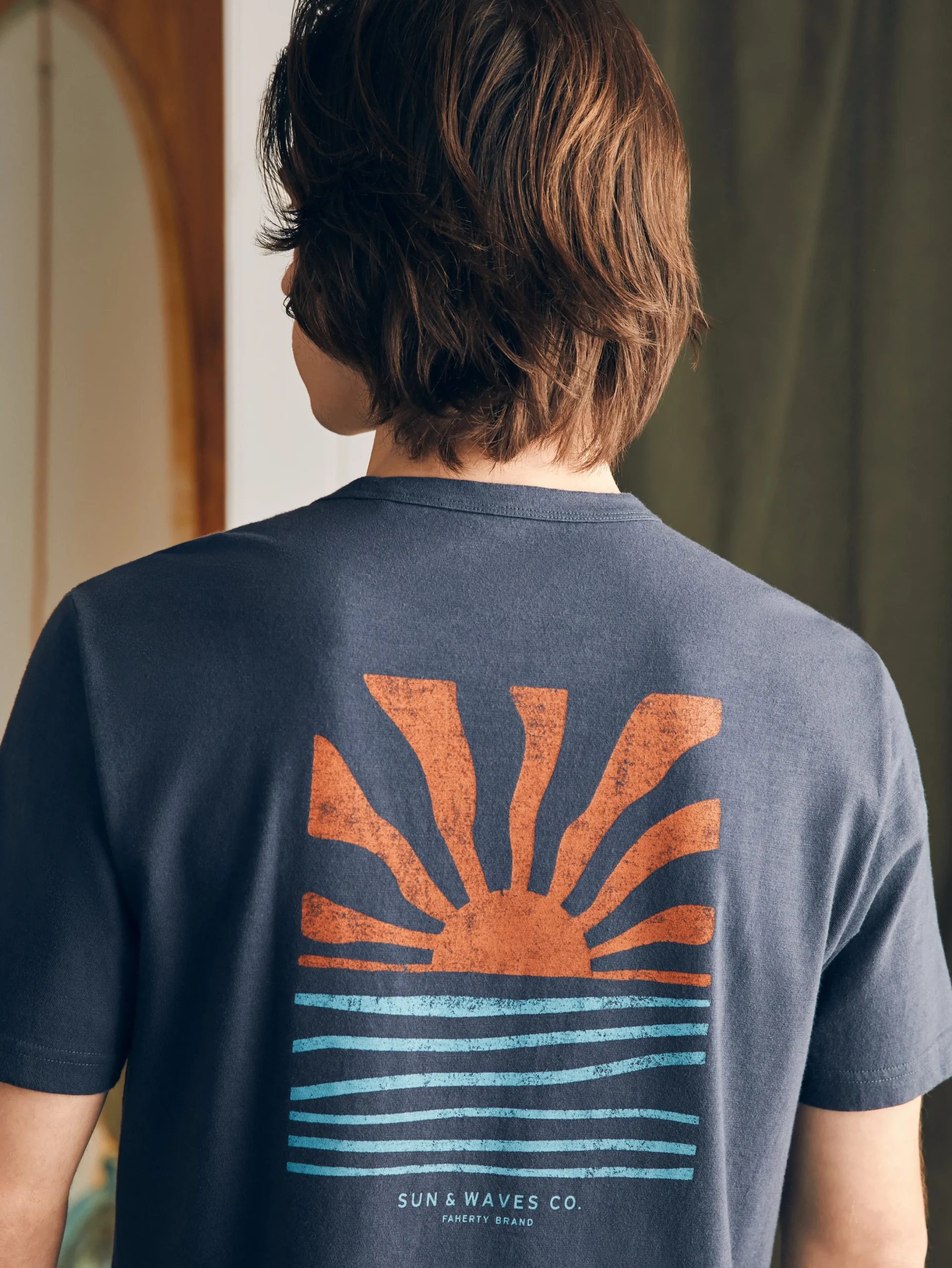 Faherty Brand Sunwashed Graphic Tee -