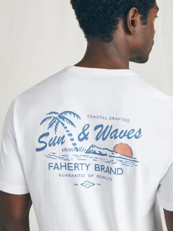Faherty Brand Sunwashed Graphic Tee -