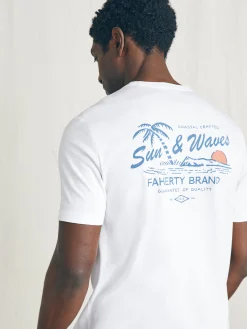 Faherty Brand Sunwashed Graphic Tee -
