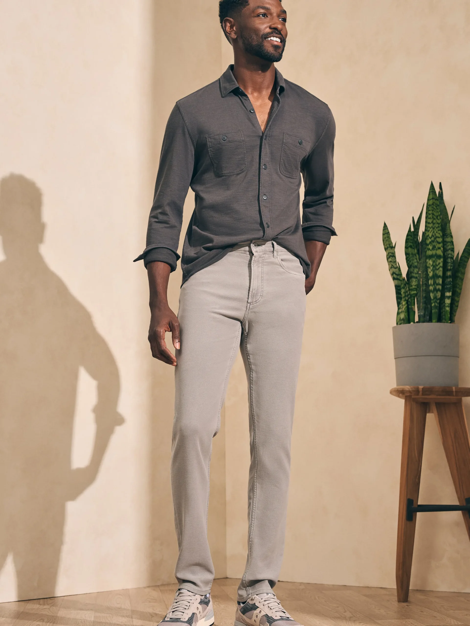 Faherty Brand Sunwashed Knit Shirt -