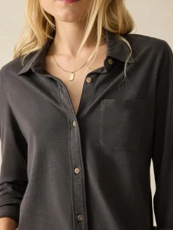 Women Faherty Brand Sunwashed Knit Shirt -