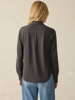 Women Faherty Brand Sunwashed Knit Shirt -