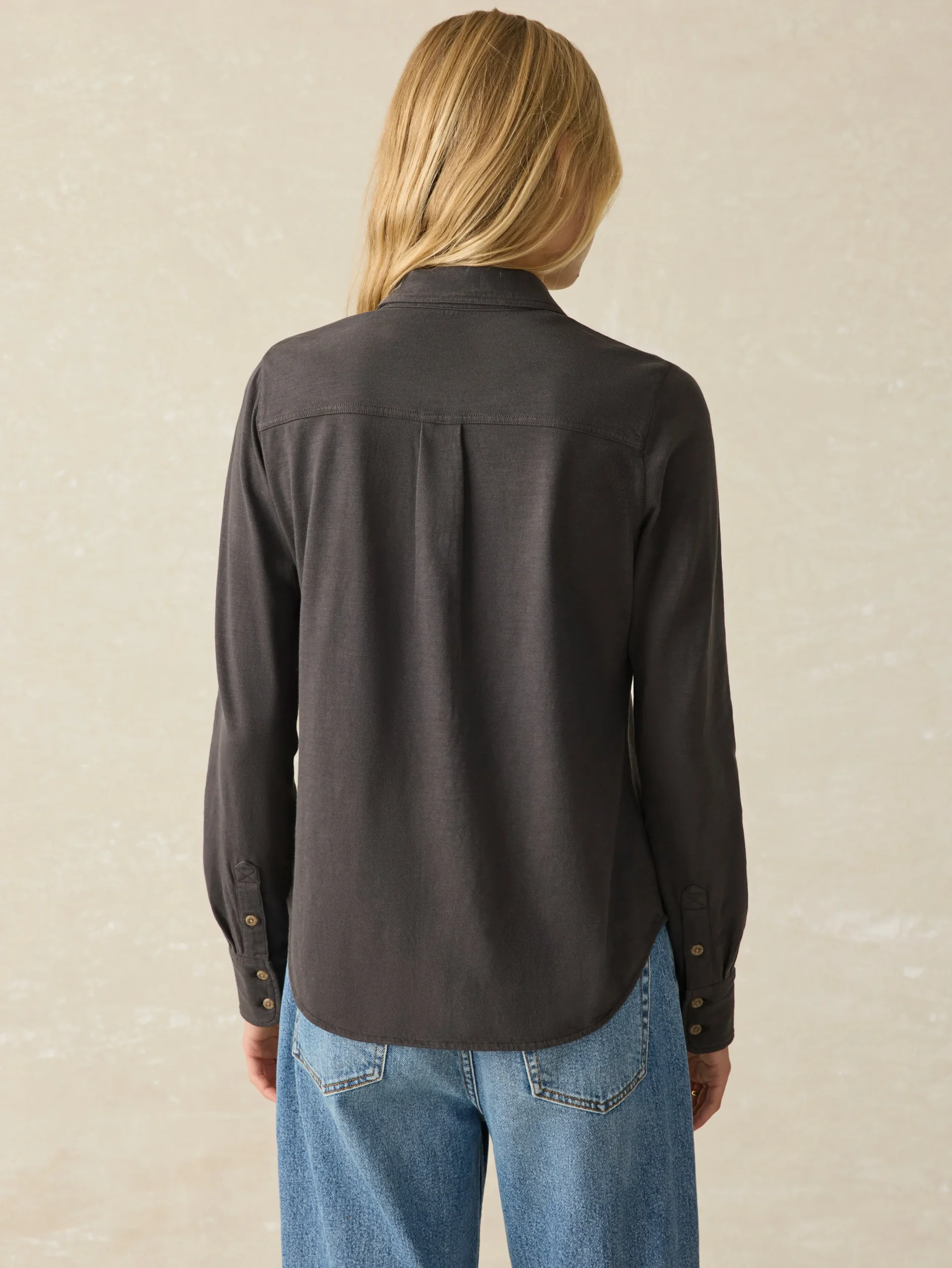 Women Faherty Brand Sunwashed Knit Shirt -