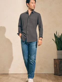 Faherty Brand Sunwashed Knit Shirt (Single Pocket) -