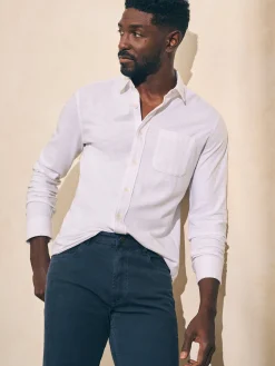 Faherty Brand Sunwashed Knit Shirt (Single Pocket) -