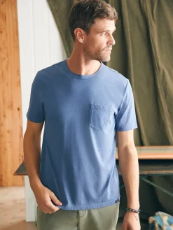 Faherty Brand Sunwashed Pocket Tee -