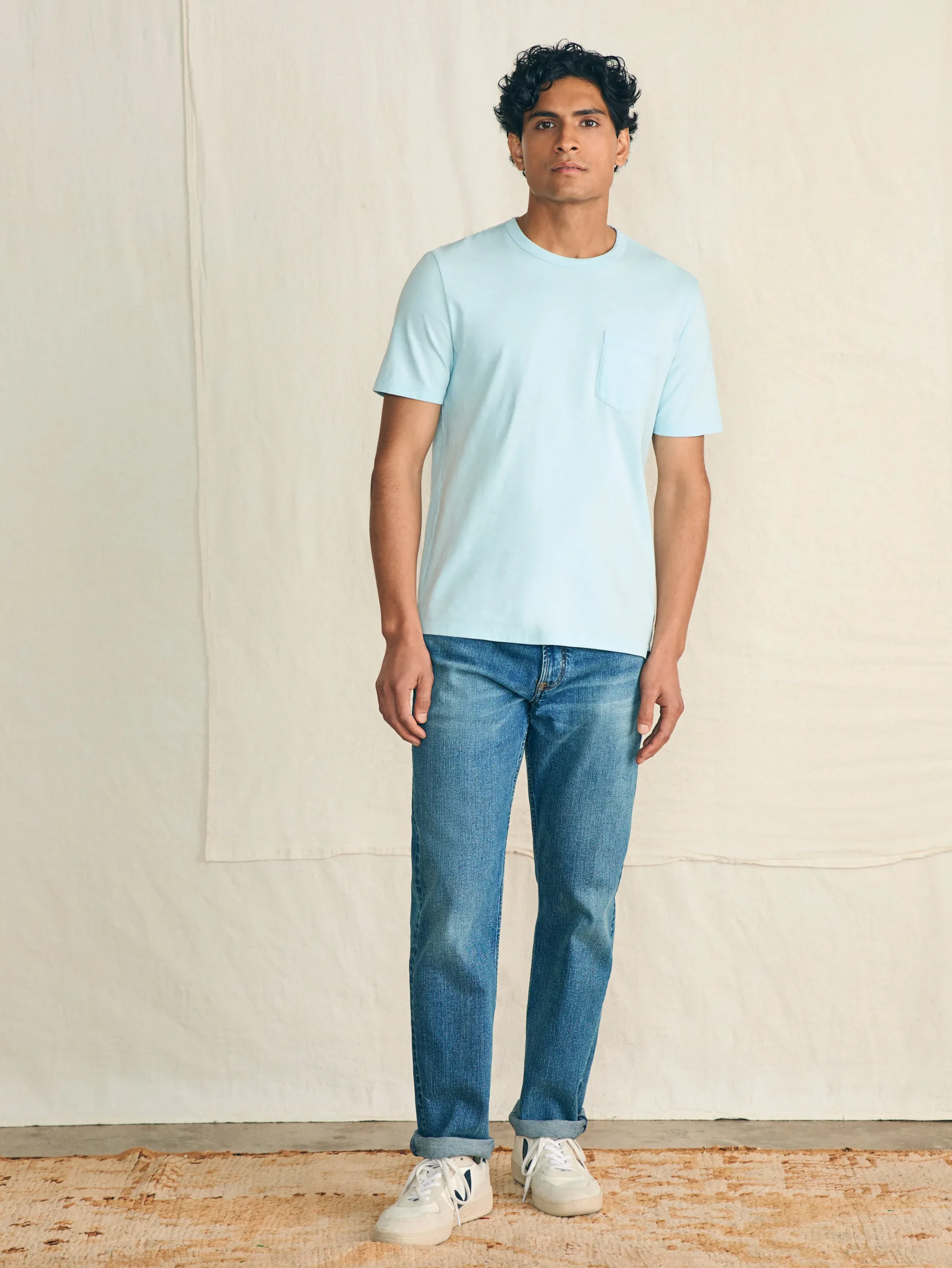 Faherty Brand Sunwashed Pocket Tee -