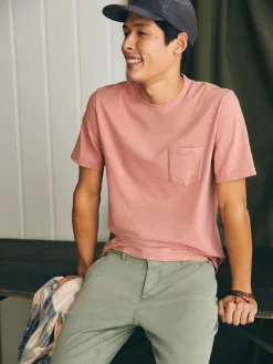 Faherty Brand Sunwashed Pocket Tee -