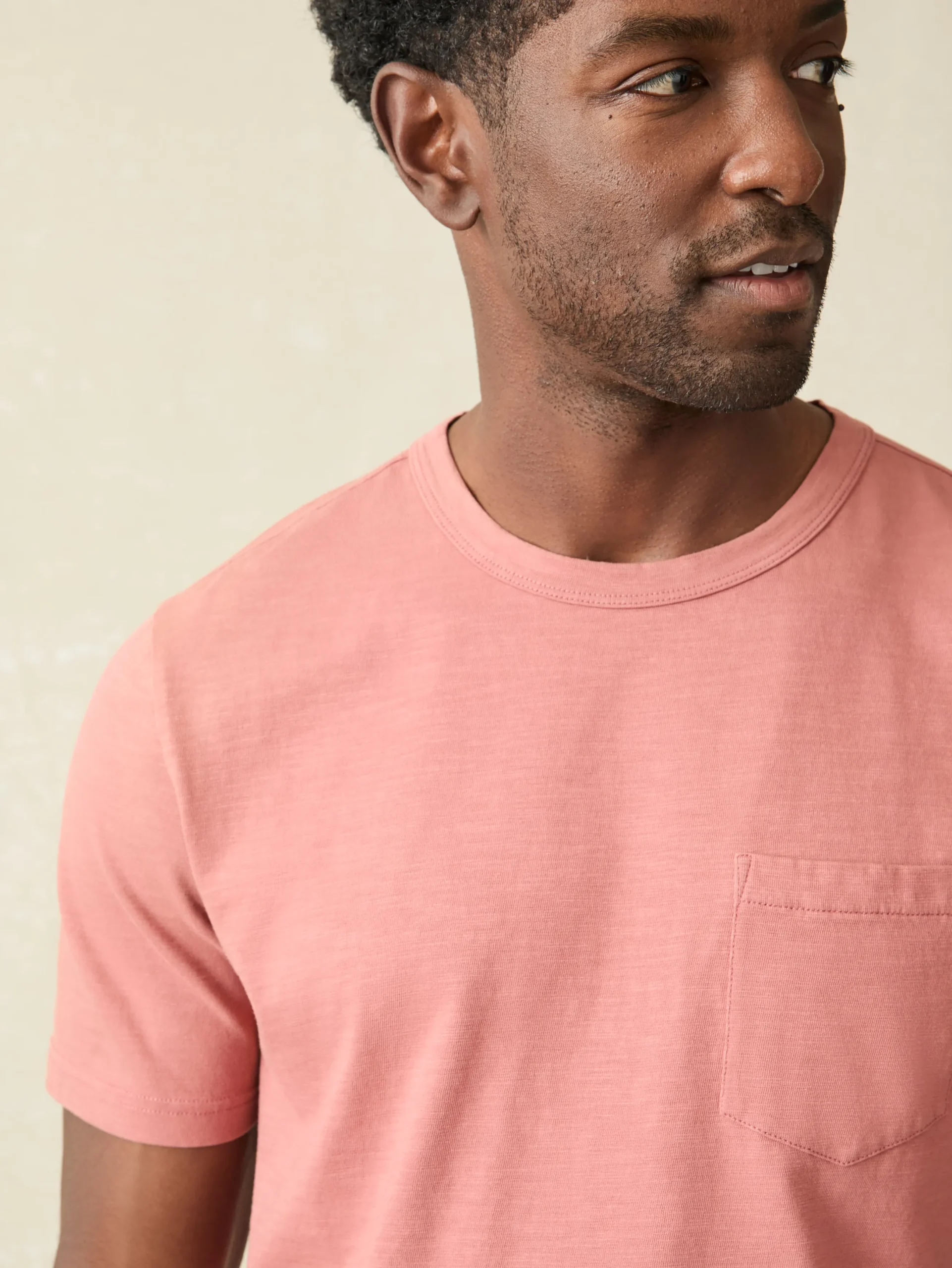 Faherty Brand Sunwashed Pocket Tee (Tall) -