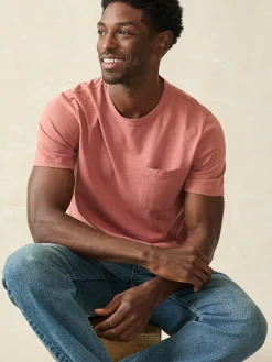 Faherty Brand Sunwashed Pocket Tee (Tall) -