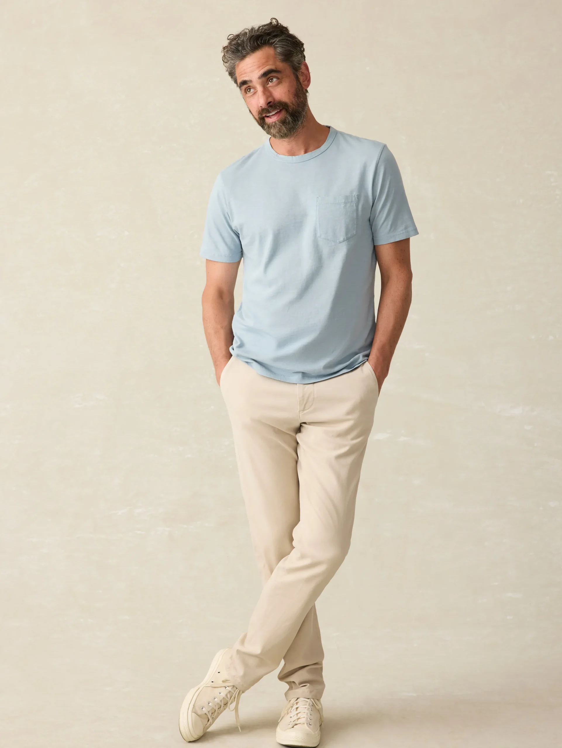 Faherty Brand Sunwashed Pocket Tee (Tall) -