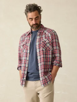 Faherty Brand Sunwashed Pocket Tee (Tall) -