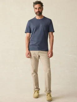 Faherty Brand Sunwashed Pocket Tee (Tall) -