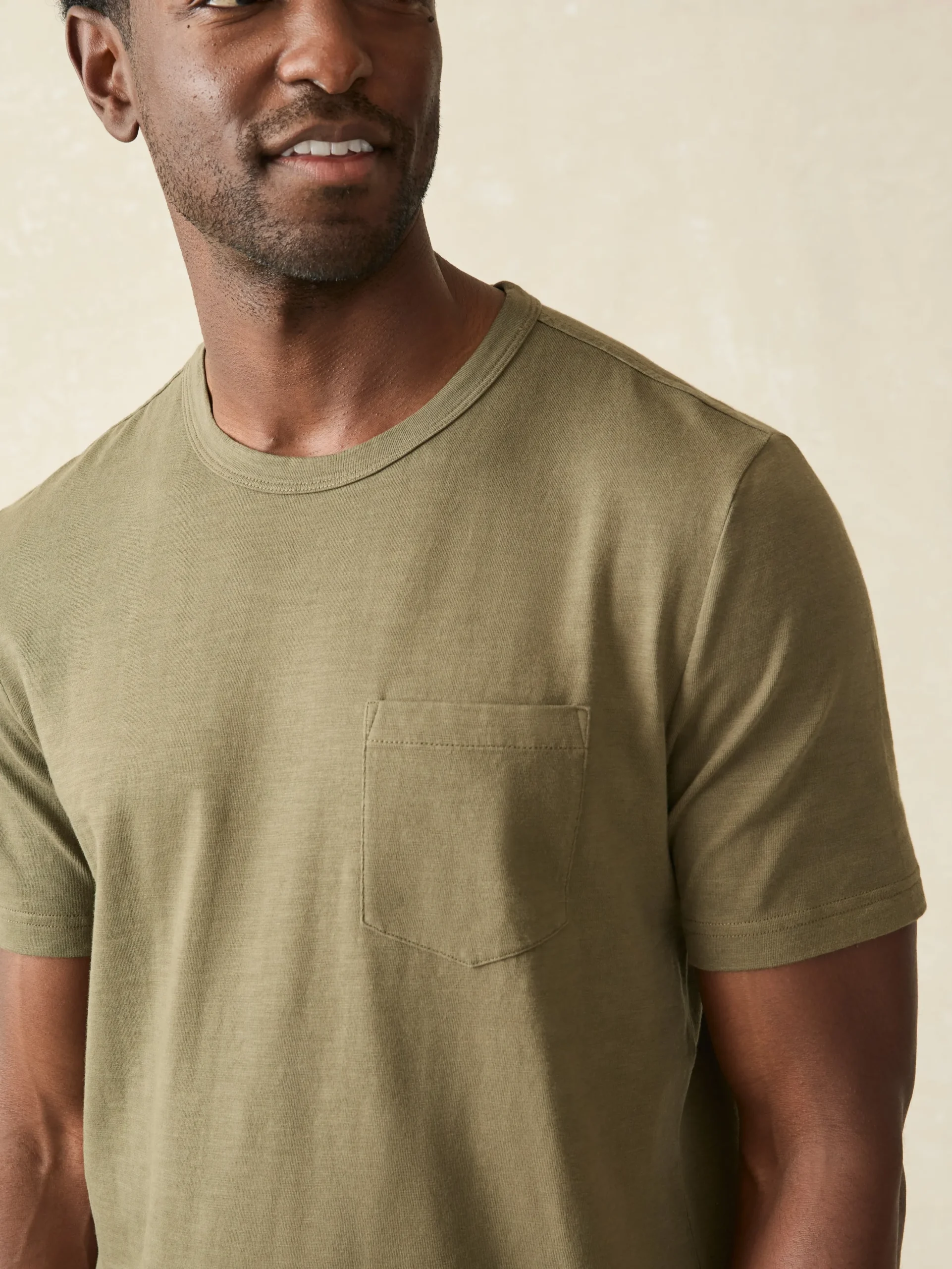 Faherty Brand Sunwashed Pocket Tee (Tall) -