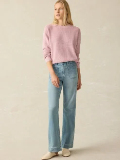 Women Faherty Brand Sunwashed Relaxed Sweater -
