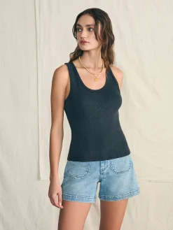 Women Faherty Brand Sunwashed Rib Tank -