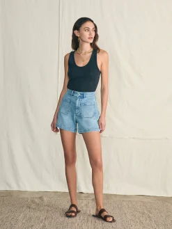 Women Faherty Brand Sunwashed Rib Tank -