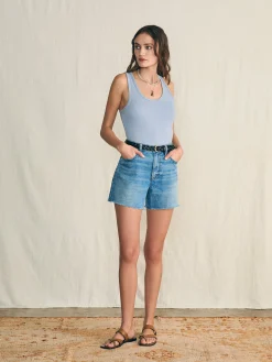 Women Faherty Brand Sunwashed Rib Tank -