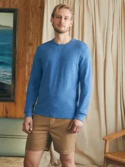 Faherty Brand Sunwashed Slub Crew -